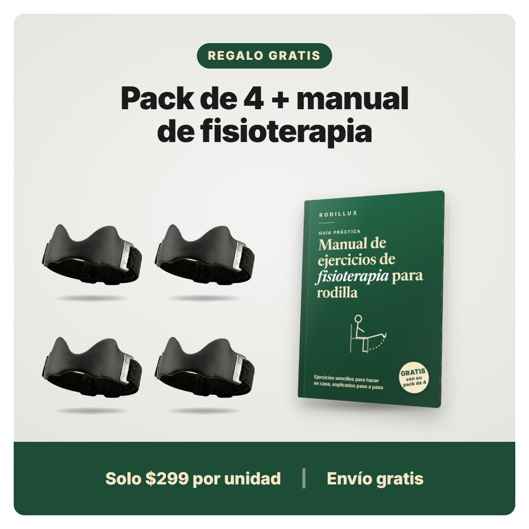 Pack de 4 con manual de fisioterapia de regalo